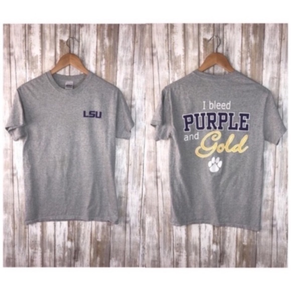 NCAA Tops - NCAA LSU | Bleed Purple & Gold Tee